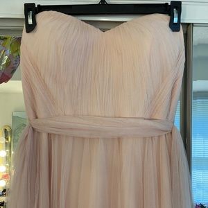 Revelry Rosalie Convertible Tulle Dress in Blush